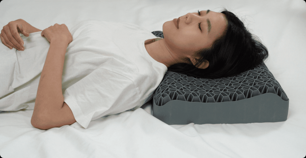 動態支撐 3D 好眠枕芯示範動畫