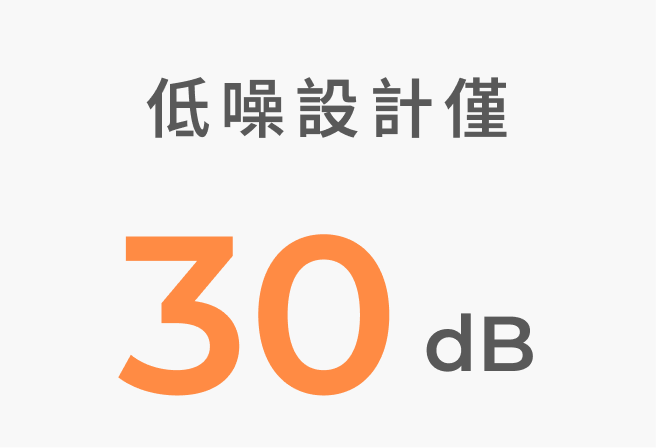 低噪設計 30dB